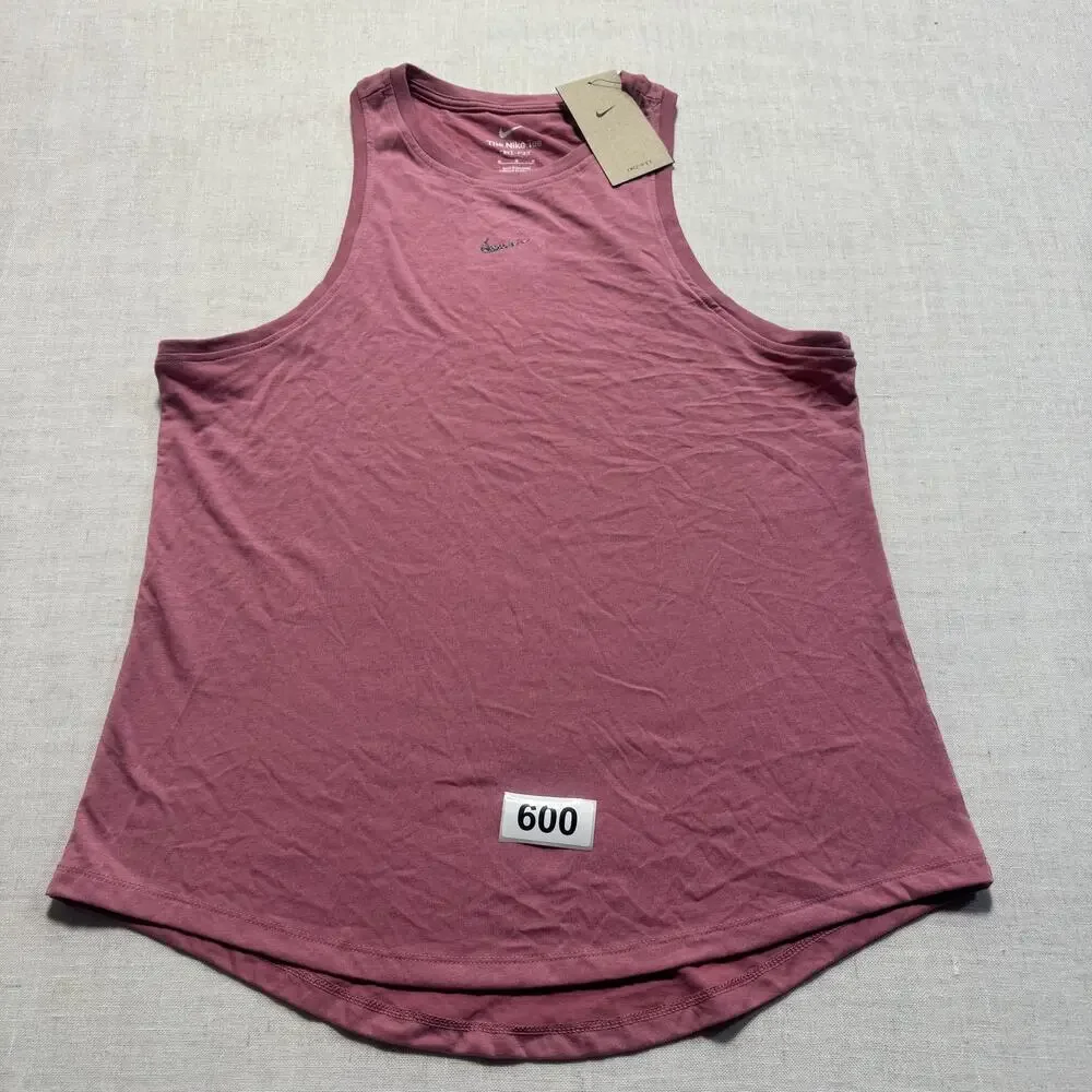 NIKE DRI FIT Women Pink Training Tank Top Sz M Brand New - Picture 1 of 8